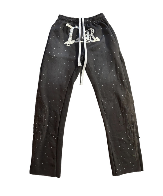 VANTAE Rhinestone Sweats